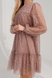 Сукня з принтом для дівчинки MAGO 240522 152 см Кавовий (2000990347282D) Фото 6 з 16