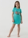 Ночная рубашка для девочки Mini Moon 6220 110-116 см Зеленый (2000990500465A) Фото 1 из 13