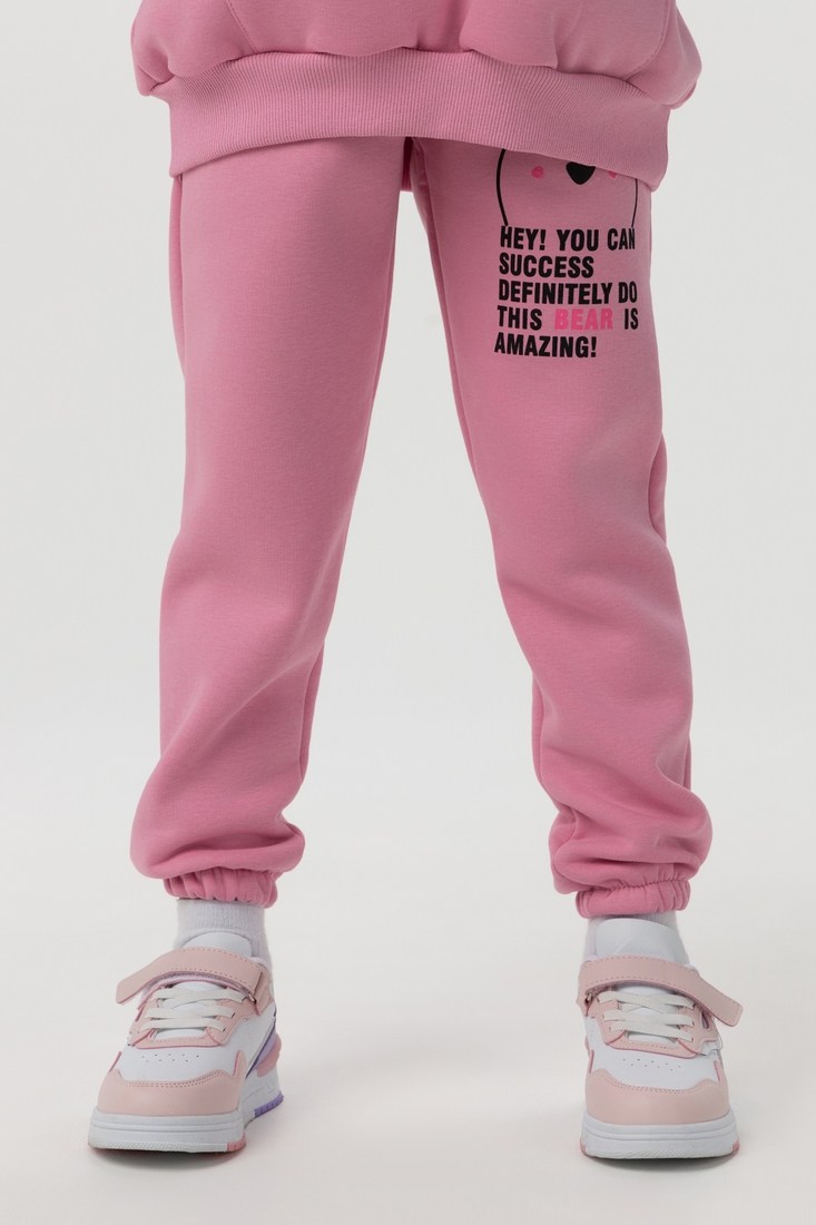 Фото Костюм для дівчинки (худі+штани) Benini 1144 134 см Рожевий (2000990101259W)
