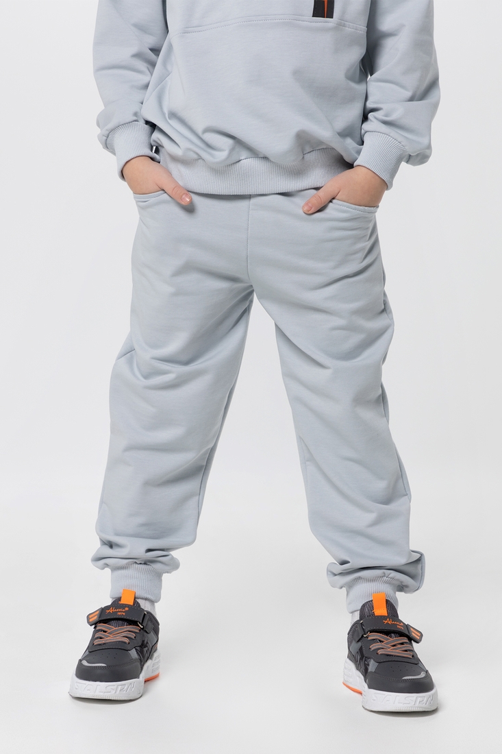 Фото Костюм для хлопчика (худі+штани) Ecrin 2503 140 см Сірий (2000990222626D)