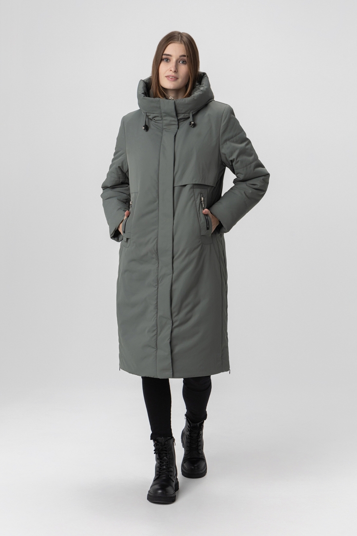 Фото Куртка зимова жіноча Meajiateer 23165 XL Хакі (2000989868187W)