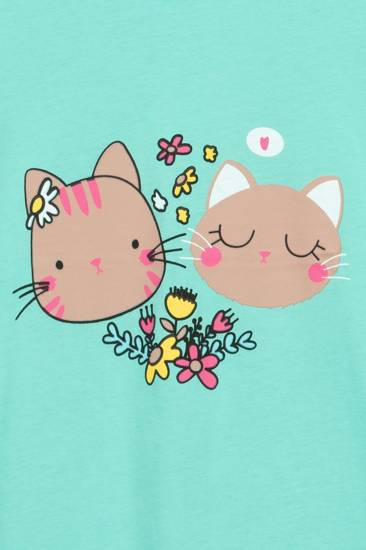 Фото Ночная рубашка для девочки Mini Moon 6220 110-116 см Зеленый (2000990500465A)