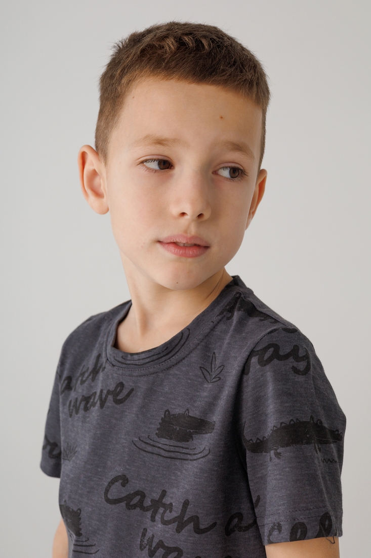 Фото Пижама для мальчика Elen ВРК2070/01/04 152 см Темно-серый (2000990425416А)