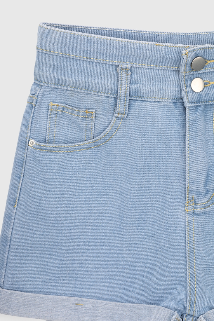 Фото Шорты джинсовые женские 508 2XL Голубой (2000990377494S)