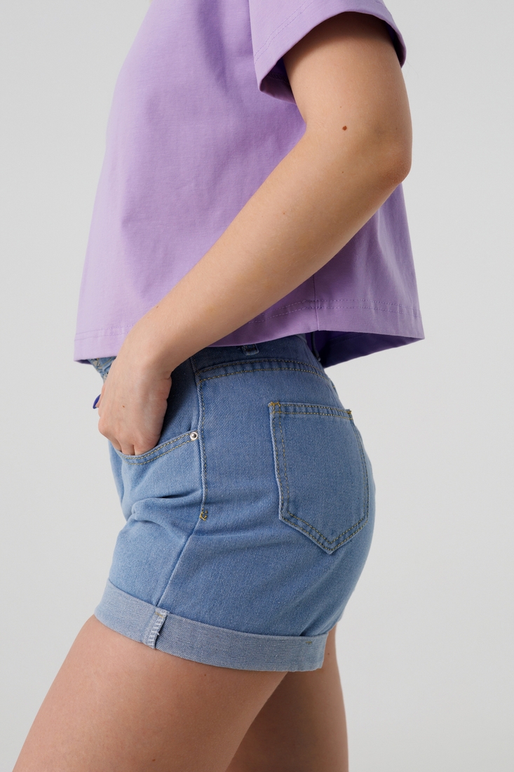 Фото Шорты джинсовые женские 508 2XL Голубой (2000990377494S)