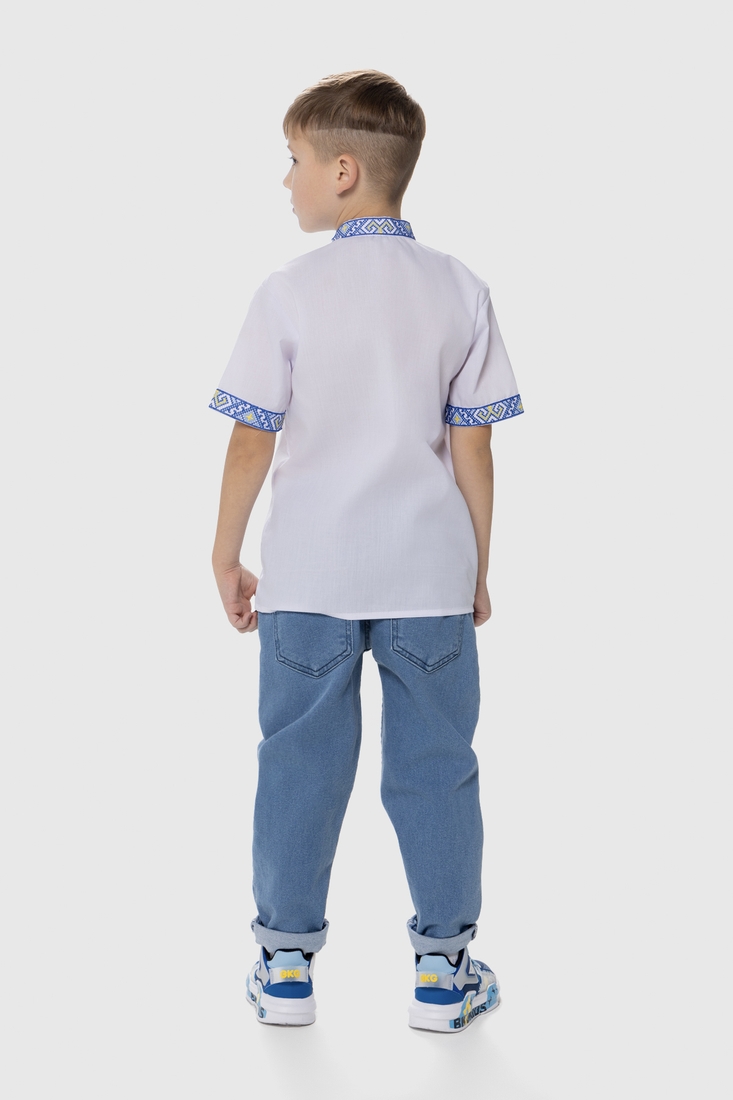Фото Рубашка с вышивкой для мальчика КОЗАЧЕК ФИЛИП 164 см Синий (2000989882992S)
