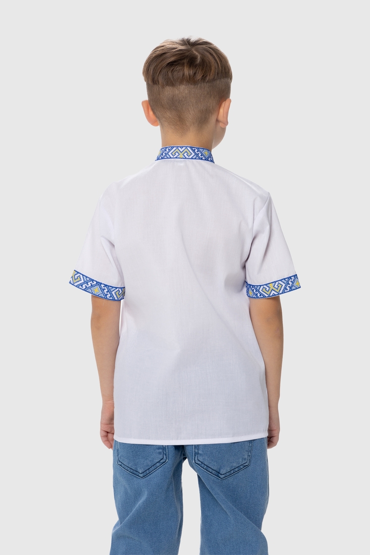 Фото Сорочка з вишивкою для хлопчика КОЗАЧЕК ФІЛІП 164 см Синій (2000989882992S)