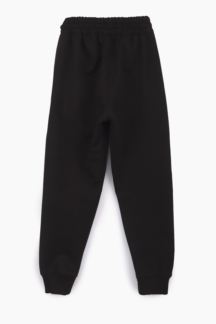 Фото Спортивні штани для хлопчика з принтом Pitiki 1001-1 110 см Чорний (2000989523826D)