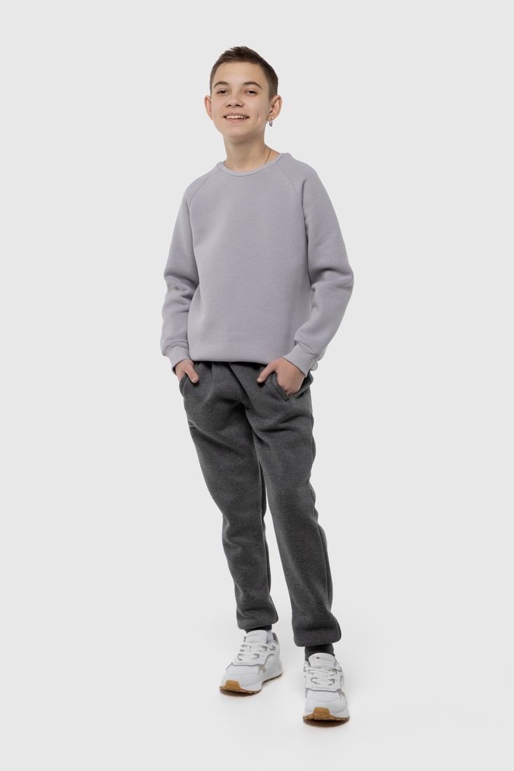 Фото Спортивні штани з принтом для хлопчика Atescan 1105 176 см Графітовий (2000990262875W)