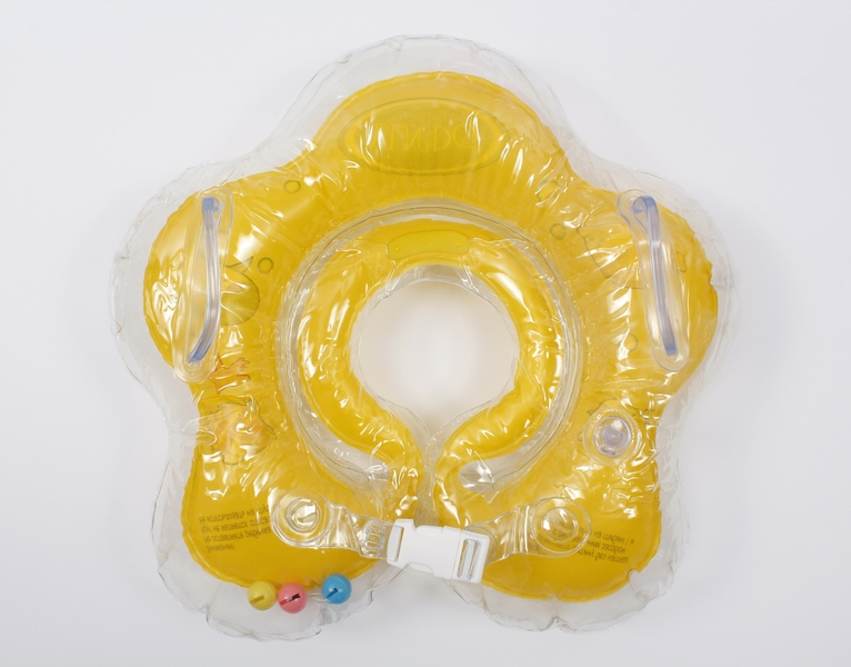 Фото Круг для купання немовлят жовтий LN-1558 (8914927015585)