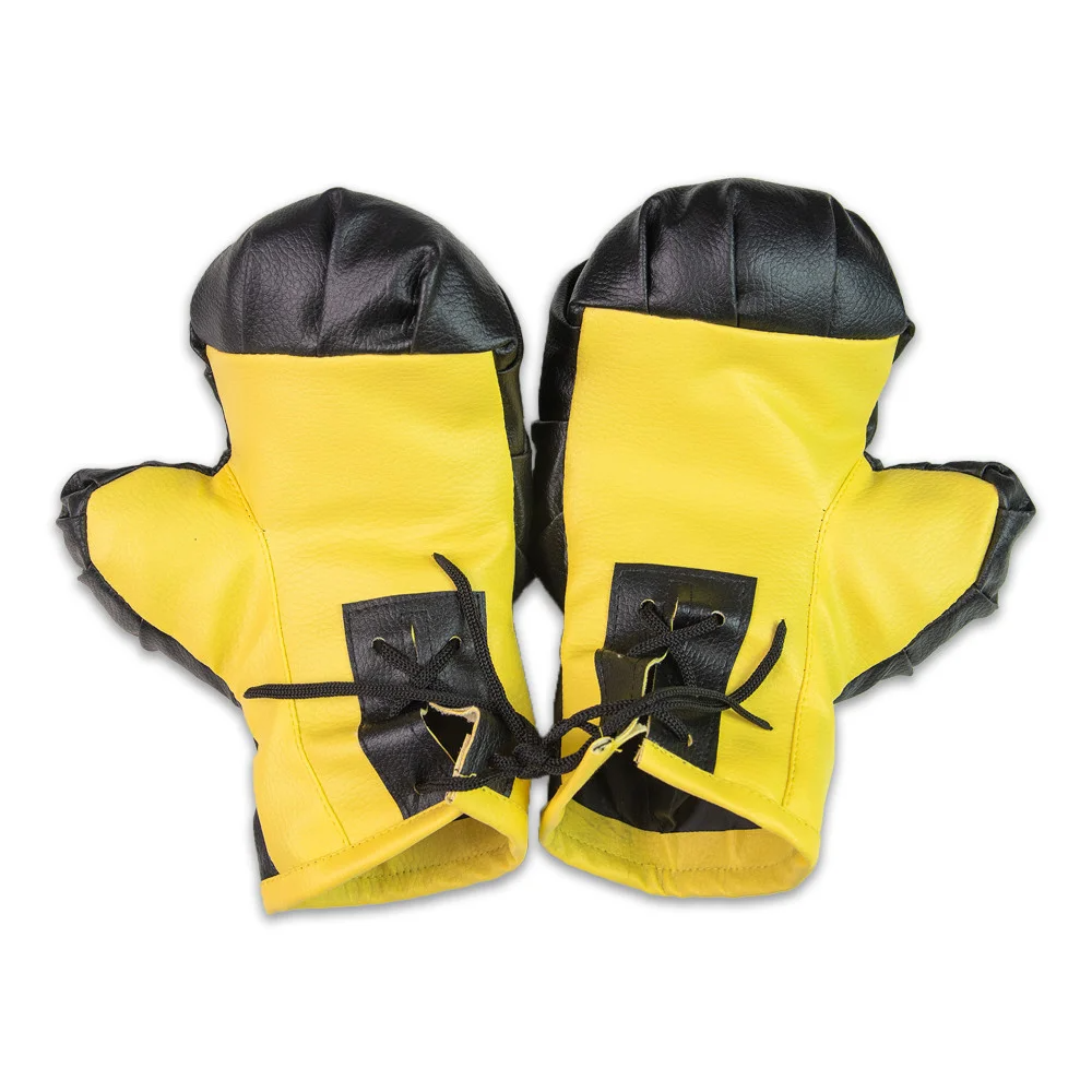Фото Боксерские перчатки NEW Strateg Желто-черный (2000990184979)
