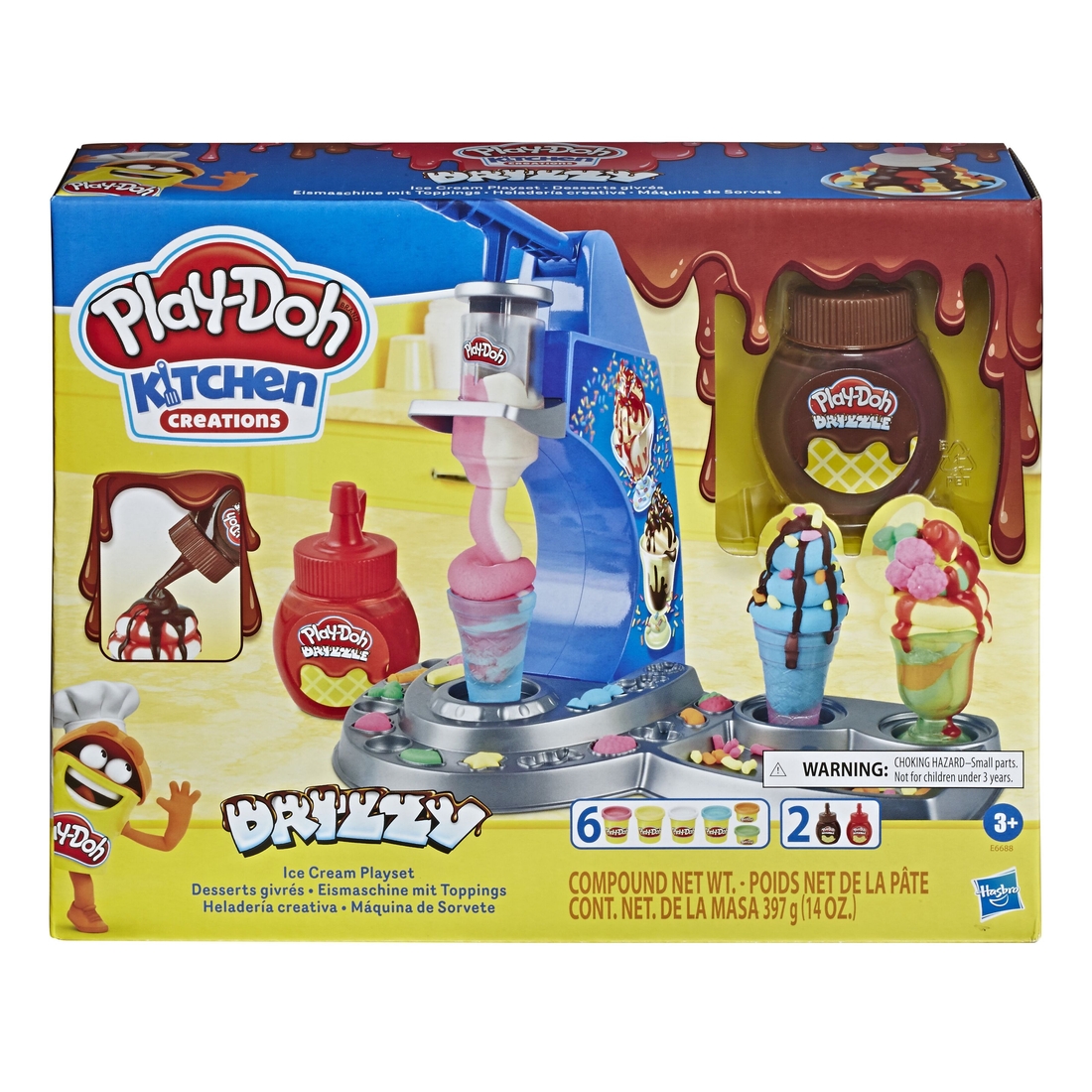 Фото Ігровий набір Hasbro Hasbro Play-Doh Морозиво з глазур'ю (E6688)