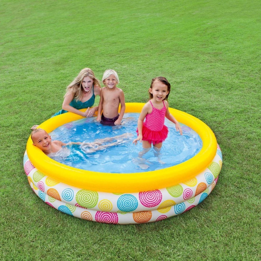 Фото Дитячий надувний басейн «Геометрія» Intex 59419 (6903100046012)