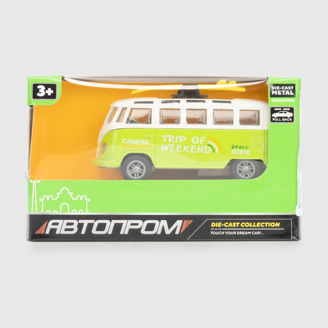 Фото Іграшка автобус АВТОПРОМ AP74730 Салатово-жовтий (2000990170347)