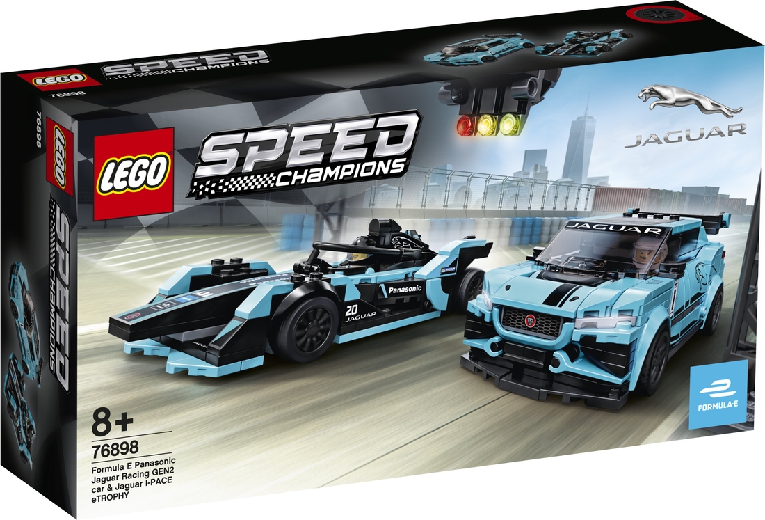 Фото Конструктор LEGO Speed ​​Champions Speed ​​Formula E Panasonic Jaguar Racing GEN2 car & Jaguar I-PACE eTROPHY (76898)