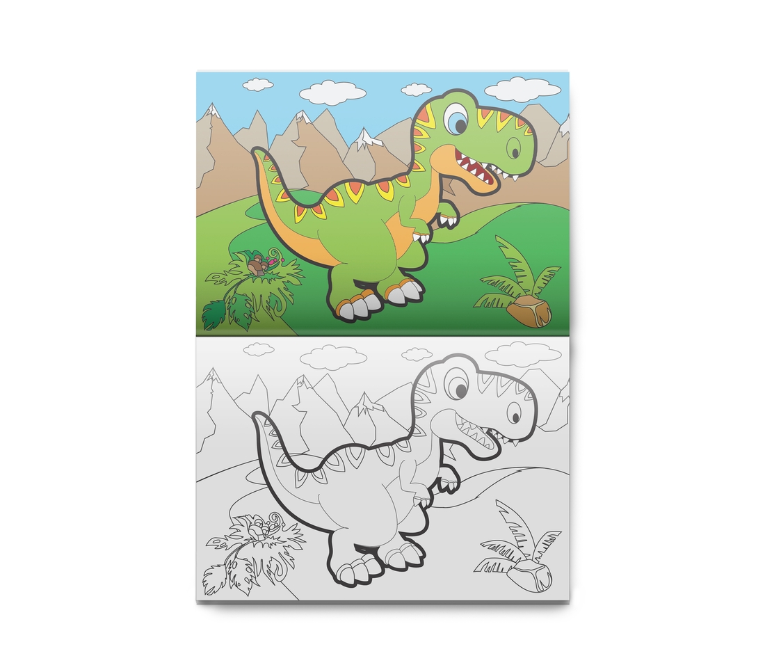 Фото Раскраска детская "Динозавры" (2000989632740)