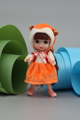 Фото Кукла с брелком DH2283A Оранжевый (2000989375166)