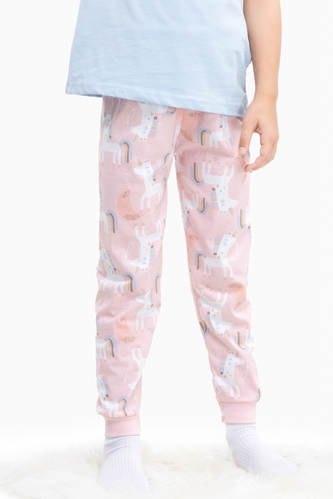 Фото Пижамные штаны для девочки Kilic DG-23 8-9 лет Персиковый (2000989739852S)