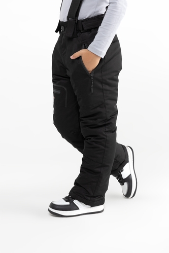 Фото Штани на шлейках для хлопчика EN102 140 см Чорний (2000989593584W)