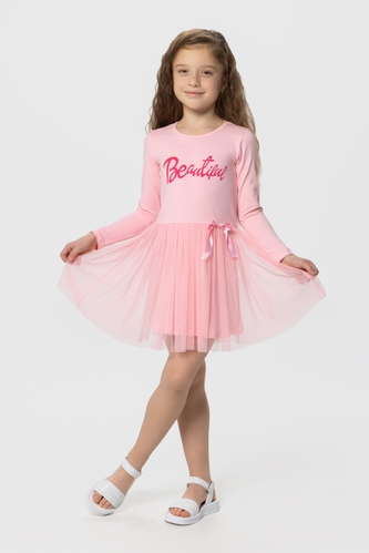 Фото Платье с принтом для девочки Pop Fashion 7344 116 см Розовый (2000990158208D)