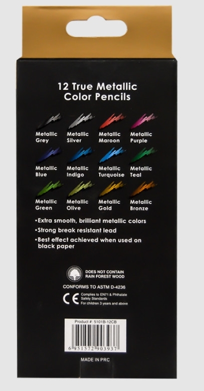 Фото Кольорові олівці 12 кольорів MARCO 5101B-12CB Різнокольорові (6951572903937)