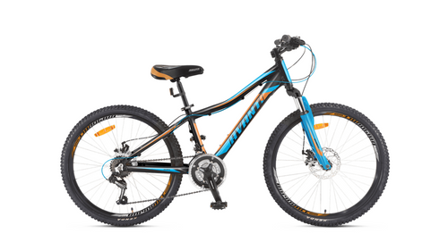 Фото Велосипед RAPID DISK 24 чорно синій з помаранчевим (2000904429332)