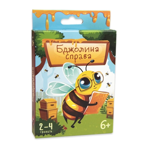 Фото Карточная игра Strateg 30785 Пчелиное дело развлекательная на украинском языке (4823113839123)