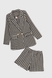 Костюм для девочки (пиджак+юбка) DMB 9678-9687 164 см Черно-белый (2000990266606D) Фото 12 из 22
