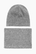 Набор шапка+баф С.Х.КОМПЛЕКТ Серый (2000904642236W) Фото 1 из 7