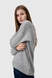 Пуловер однотонний жіночий Park karon 227045 One Size Сірий (2000989850182D) Фото 3 з 12