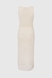 Сарафан однотонний жіночий Firesh 9183 S Молочний (2000990608512S) Фото 8 з 9