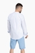 Сорочка з візерунком чоловіча FIGO 18407 2XL Біло-блакитний (2000989736684S) Фото 6 з 13