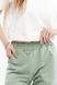 Спортивні штани жіночі 24-1410 XL Оливковий (2000989885542D) Фото 2 з 11