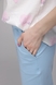 Спортивные штаны женские однотонные 2210 XL Голубой (2000988977422D) Фото 2 из 11