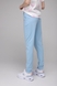 Спортивные штаны женские однотонные 2210 L Голубой (2000988977415D) Фото 3 из 11