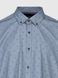 Рубашка классическая с узором мужская Nacar 68031-BB 6XL Джинсовый (2000990414908D) Фото 2 из 5