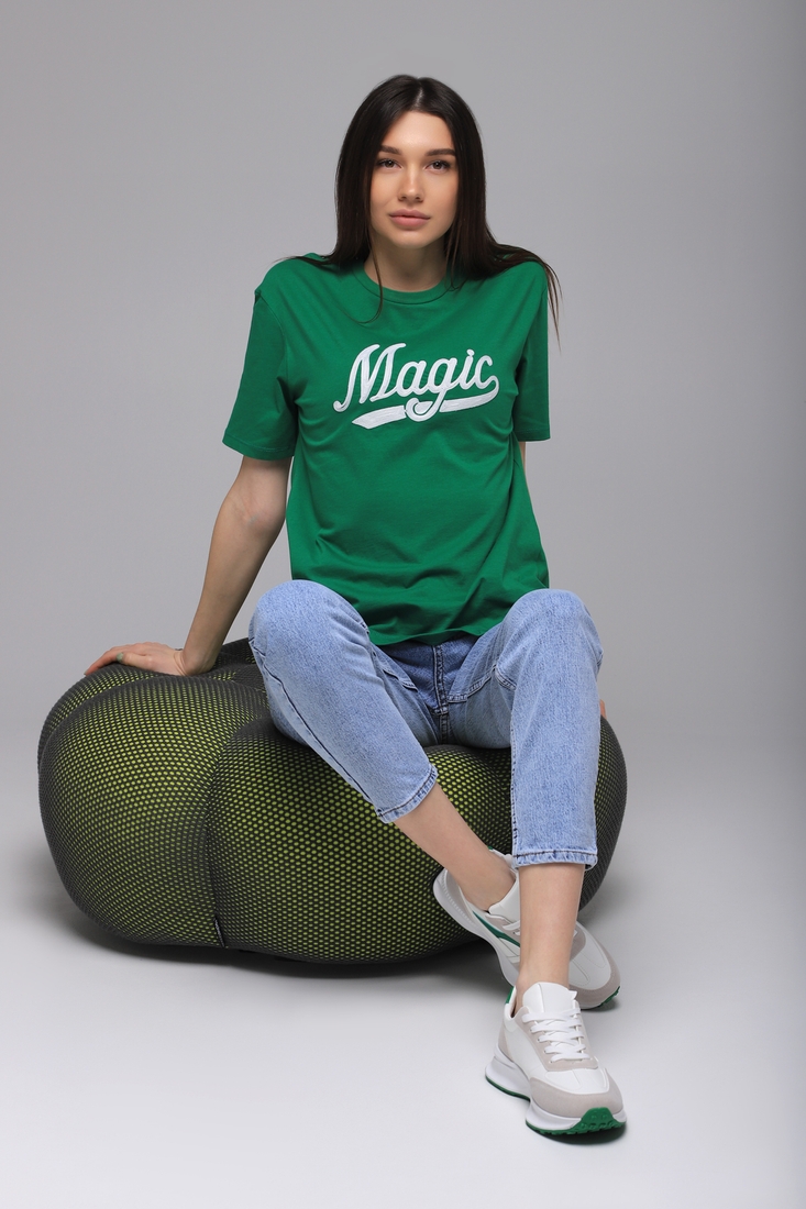 Фото Футболка жіноча з принтом Pepper mint MB-33 L Зелений (2000989535157A)