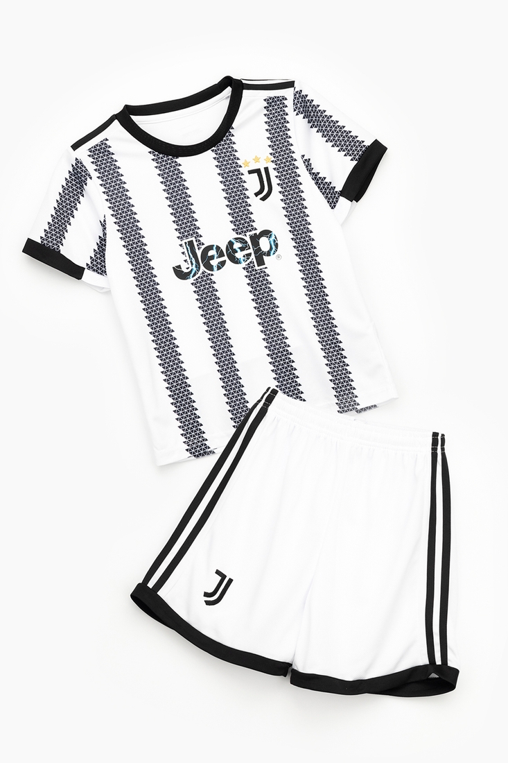 Фото Футбольна форма для хлопчика BLD JEEP 104 см Чорно-білий (2000989681342A)