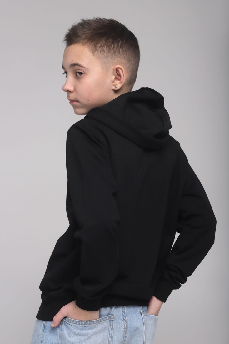 Фото Худі для хлопчика з принтом X-SHOW 99177 164 см Чорний (2000989446828D)