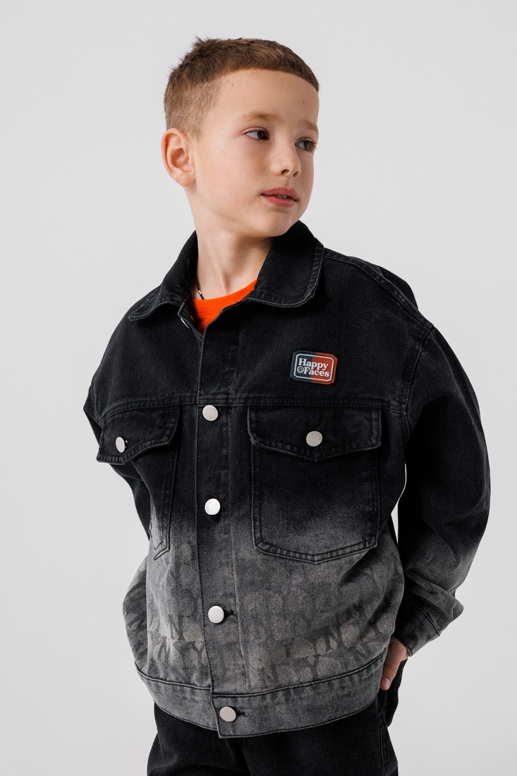 Фото Куртка джинсовая для мальчика 6806 164 см Черный (2000990306869D)