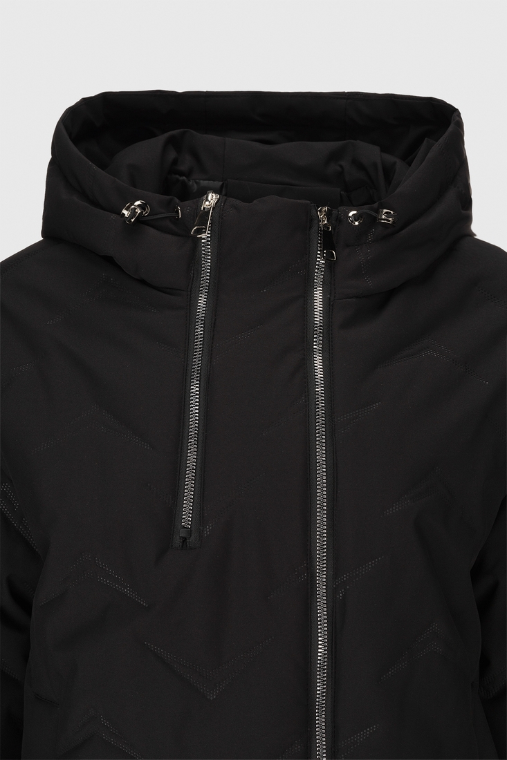 Фото Куртка однотонна жіноча 68121 2XL Чорний (2000990320636D)
