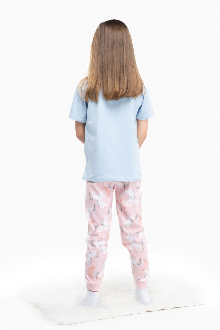 Фото Піжамні штани для дівчинки Kilic DG-23 8-9 років Персиковий (2000989739852S)