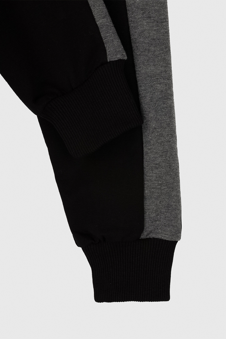 Фото Спортивні штани з принтом для хлопчика Atescan 1100 134 см Чорний (2000990079145D)