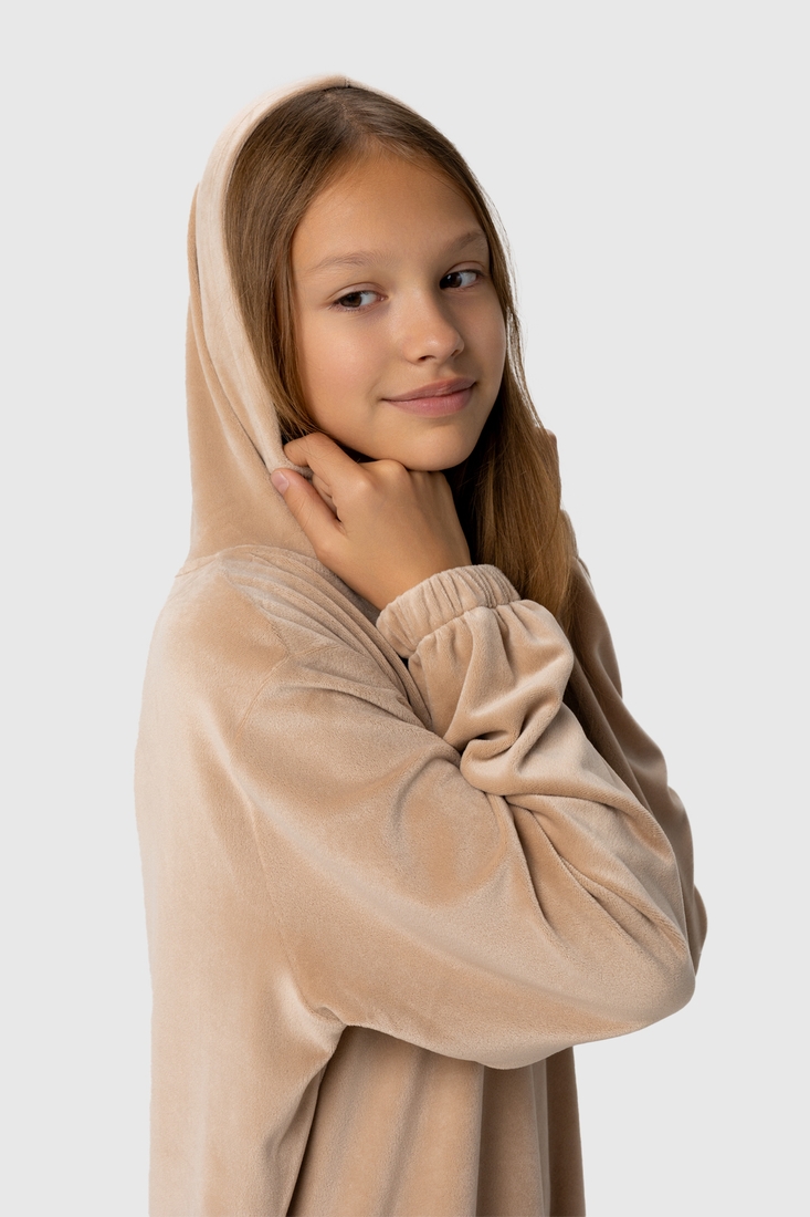Фото Спортивний костюм (кофта, штани) для дівчинки MAGO T371 164 см Бежевий (2000989956730D)