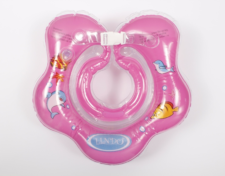 Фото Круг для купання немовлят рожевий LN-1559 (8914927015592)