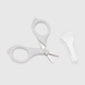 Ножницы детские с короткими лезвиями и колпачком Lindo ZP 002 Белый (2000990020086) Фото 2 из 4