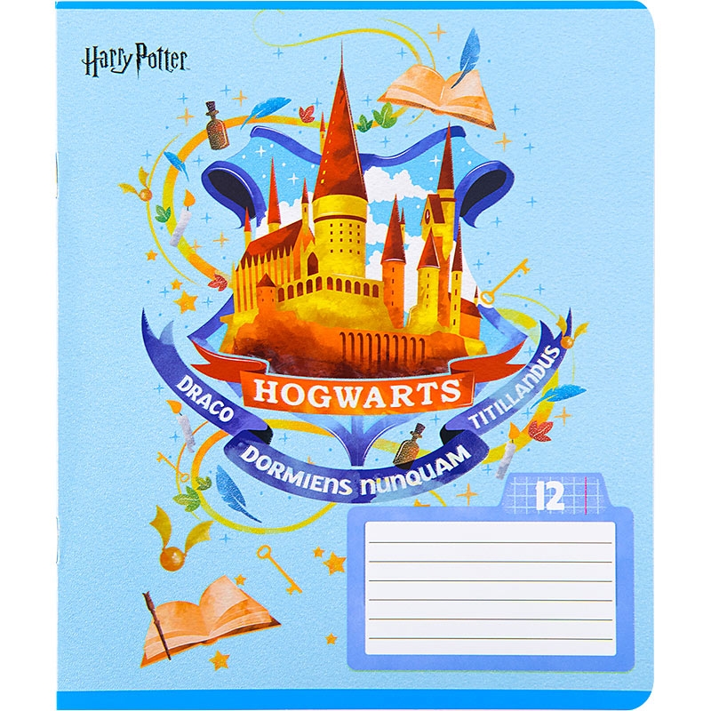 Фото Набір зошитів Kite HP22-232 Harry Potter 12 аркушів 25 шт Клітинка (2000989906742)