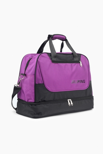 Дорожня сумка 4115 Середній Чорно-фіолетовий (2000989212232)