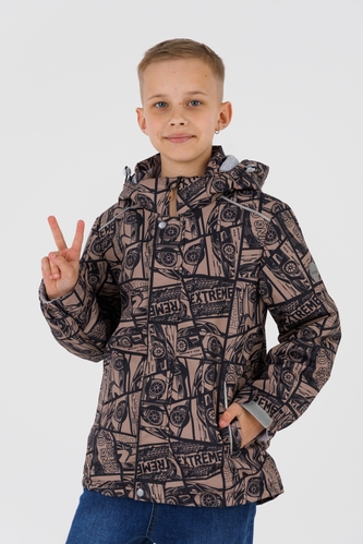 Фото Куртка для мальчика Snowgenius B36-022 140 см Коричневый (2000990228673D)