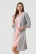 Комплект халат+рубашка женский Sevgi 679 XL Серо-розовый (2000990512659A) Фото 1 из 22